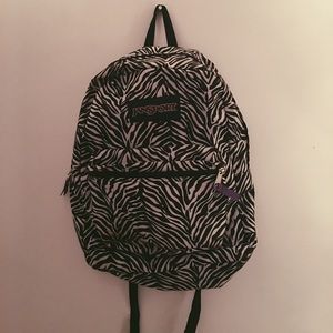 Jansport zebra school backpack